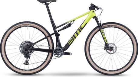 Bmc fourstroke 01 twee volledig geveerde mtb sram gx eagle axs 12s 29'' acid yellow carbon black 2023