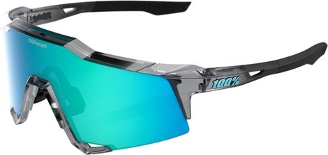 Occhiali da sole 100% Speedcraft MLB Authentic, grigio traslucido e blu topazio lucido a specchio