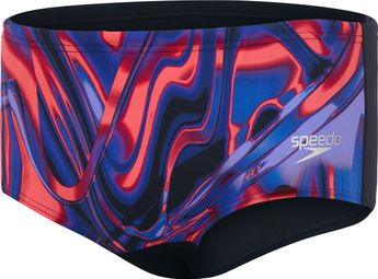 Bañador de hombre Allover 14cm Negro/Rosa/Azul