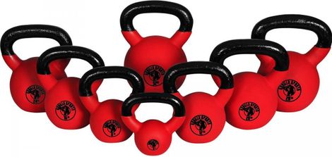 Kettlebell avec revêtement néoprène - De 2 KG à 32 KG - Poids : LOT DE 8  (De 4 à 32 KG)