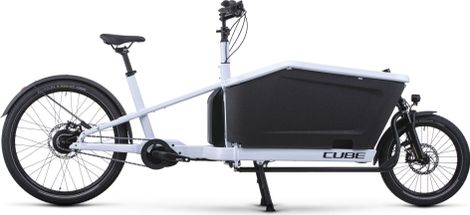 Vélo Cargo Électrique Cube Cargo Hybrid 500 Enviolo Cargo 500 Wh 20/27.5'' Blanc Flash