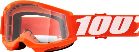 Masque Enfant 100% Strata 2 Orange - Ecran Clear