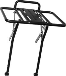 Old Man Mountain Pizza Rack Black Front Luggage Rack