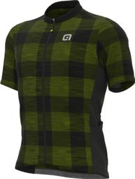 Maillot Alé Escocés Manga Corta Verde