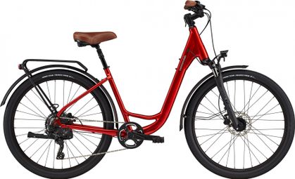 Vélo de Ville Cannondale Adventure EQ microSHIFT 8V 27.5'' Rouge Candy