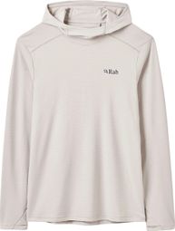 RAB Force Hoody met lange mouwen, wit, heren 