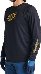 Langarmtrikot Troy Lee Designs Skyline Iconic Schwarz