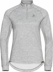 Pull 1/2 Zip Femme Odlo Berra Gris