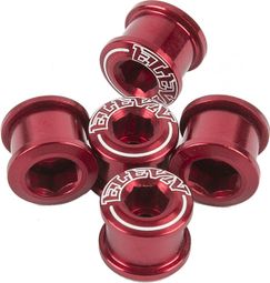 Pack de 5 Vis Cheminées ELEVN DOUBLE KEY 6.5 x 4mm Rouge