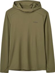 Pull Manches Longues RAB Force Hoody Vert Homme 