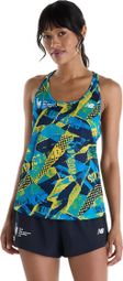 New Balance NYC Marathon RC Essential Blue/Yellow Women's Tank Top