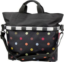 Klickfix Side bag Bikebasket OVAL M dots