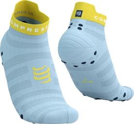 Compressport Pro Racing V4.0 Ultralight Run Low Socks Blue/Yellow