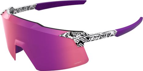 100% Aerocraft Elly 3 White Venom Purple Mirrored Sunglasses