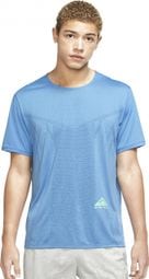 Camiseta Nike Dri-Fit Rise 5 Trail manga corta azul