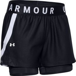 Short Under Armour 2 in 1 Play Up 3.0 Black Women