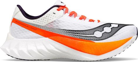 Chaussures Running Saucony Endorphin Pro 4 Blanc/Orange Homme