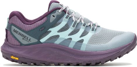 Merrell Antora 3 Gore-Tex Zapatillas de Trail para Mujer Gris/Morado