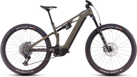 Cube Stereo Hybrid One44 HPC TM 800 Electric Full Suspension MTB Sram GX Eagle AXS 12S 800 Wh 29'' Dusty Olive Green 2025