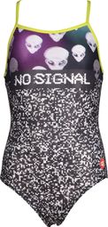 Traje de baño Arena Girl's Crazy Lightdrop Junior Negro