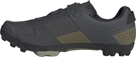 Chaussures de VTT adidas Five Ten Kestrel Boa Gris Foncé/Kaki — vue 4