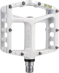 XPEDO Paire de Pédales VTT DETOX 9/16'' Magnesium Blanc
