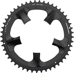 PLATEAU ROUTE 5BRA D.110 POUR SHIMANO ULTEGRA 6750  STRONGLIGHT 49DTS EXTERIEUR NOIR CT2  10V.
