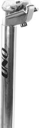 tige de selle de vélo uno l : 300 mm ø25 4 argent