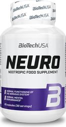 Neuro (60 Caps) - Biotech Usa -  Mémoire Et Concentration