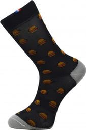 Socken Rafal Funny Burger Schwarz