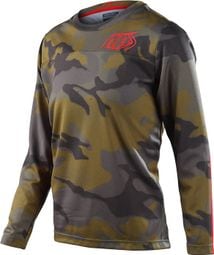 Maillot Manches Longues Enfant Troy Lee Designs Flowline Spray Camo Army