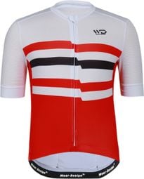 Maillot de cyclisme homme CHALLENGER blanc/rouge/noir