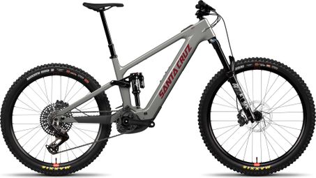 Bicicleta de montaña eléctrica con suspensión total Santa Cruz Vala C 90 Sram 12V 600Wh Bosch 100 Nm MX (29/27,5'') Gris brillante 2026