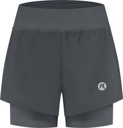 Short 2-en-1 Rogelli Essential Noir Femme