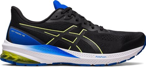 Asics GT-1000 12 Running Shoes Black Yellow Men's