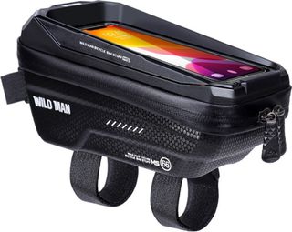 Touchscreen phone bike frame bag 1.2L black WILD MAN