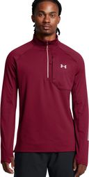 Under Armour Launch Elite Red Heren 1/2 Zip Thermo Top