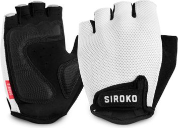 Mitaines de vélo Cyclisme Homme et Femme Aero White Blanc