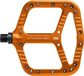 OneUp Wave Orange Flat Pedals