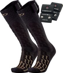 Pack 1 paire de chaussettes chauffantes avec batteries  Fusion men + S-Pack 700