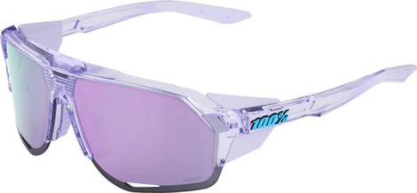 Lunettes 100% - Norvik - Polished Translucent - Verres Miroir Hiper Lavender Violet 