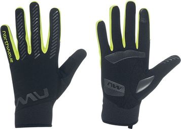 Northwave Active Gel Lange Handschuhe Schwarz/Gelb