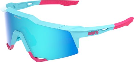 Brille 100% Speedcraft LE Fernando Tatís Jr. mit blau-topasfarbenen Spiegelgläsern
