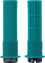 Paire de Grips DMR DeathGrip Avec Flanges Bleu Tribe