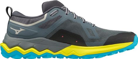 Zapatillas trail running mizuno wave ibuki 4 gris amarillo azul