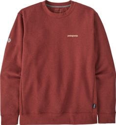 Sweat Unisexe Patagonia Fitz Roy Icon Uprisal Crew Rouge