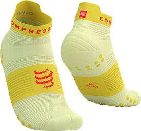 Compressport Pro Racing V4.0 Ultralight Run Low Socks Gelb/Rot