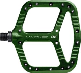 OneUp Wave Flat Pedals Dark Green