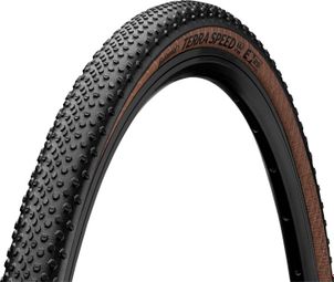 Continental Terra Speed 700 mm Gravel Tire Tubeless Ready Foldable ProTection BlackChili Compound Transparent Sidewall E-Bike e25