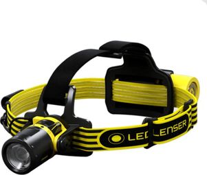 Lampe frontale Led Exh8R Série Atex Ex-Zone 1/21 Ledlenser - Noir / Jaune